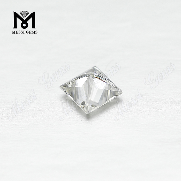 Diamante moissanite cuadrado de color blanco Forma VVS Moissanite Princess 1ct Fabricante