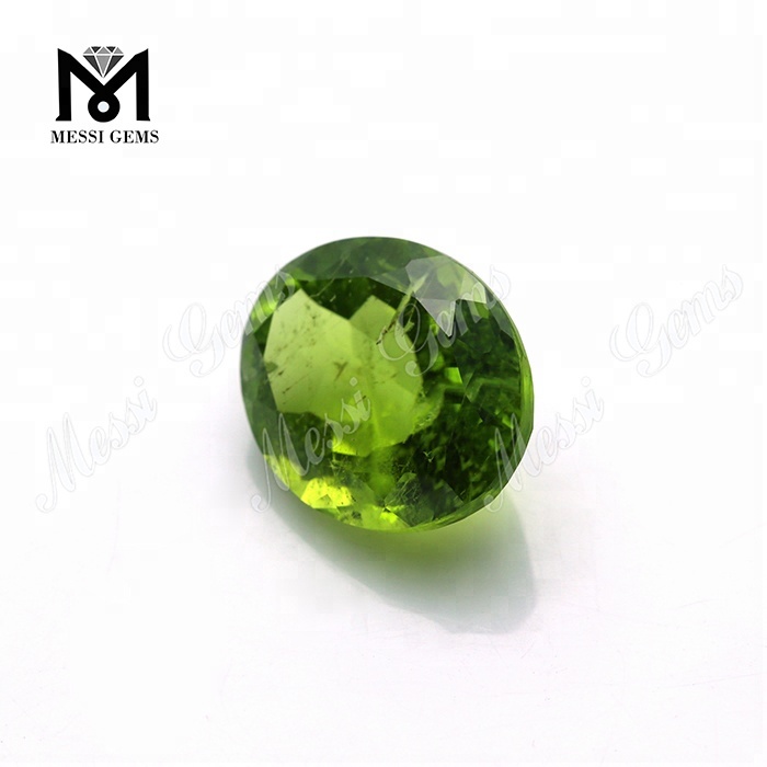 Piedra Preciosa Olivina Verde Natural Ovalada 6x8MM