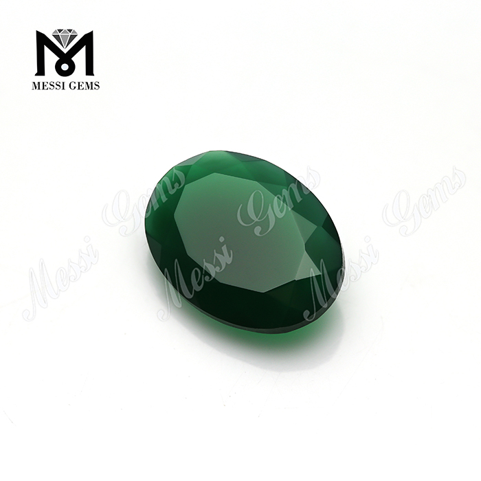 Piedra de ágata verde ovalada de alta calidad 13x18MM Ágata natural al por mayor