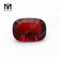 Precio de fábrica de Wuzhou Cojín de arte lapidario Corte cóncavo Piedras de vidrio de color rojo