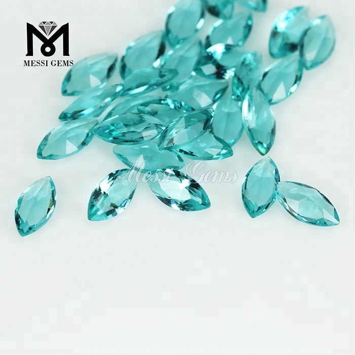 Gemas sueltas cortadas a máquina Marquesa facetada 3 x 6 mm Piedra de cristal transparente