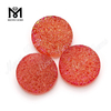 Druzy Stone Beads Forma redonda Color rojo Natural Druzy Agate Piedras preciosas MG-DR027