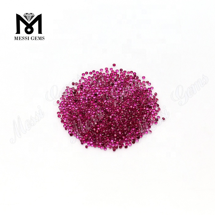 Piedras preciosas naturales de tamaño pequeño Esmeralda Forma redonda 1.25 mm Precio de piedra esmeralda