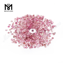 Turmalina rosa natural de 1,4 mm de corte brillante redondo a precio de fábrica
