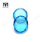 Piedra de cristal tallado ventana grande ovalada azul agua