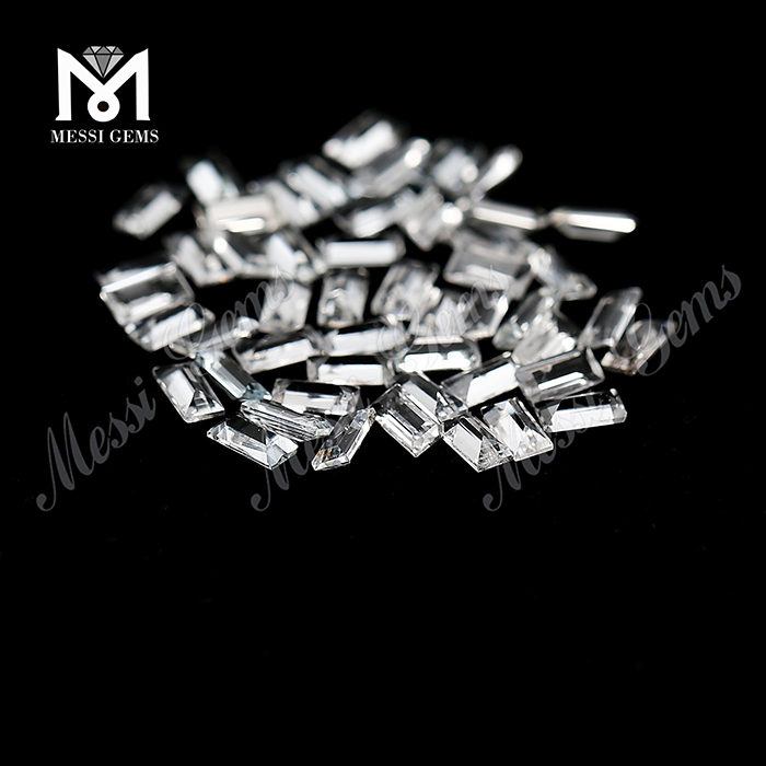 Piedra de topacio blanco suelta natural suelta de 2x4 mm de corte ovalado