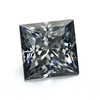 Precio al por mayor DEF Diamante moissanite sintético gris suelto de corte cuadrado brillante precio por quilate