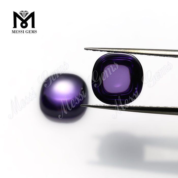 10 x 10 mm cojín talla cabujón color amatista circonita cúbica