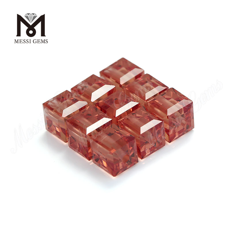 Gemas de vidrio sueltas de piedra de cambio de color transparente cortadas a máquina