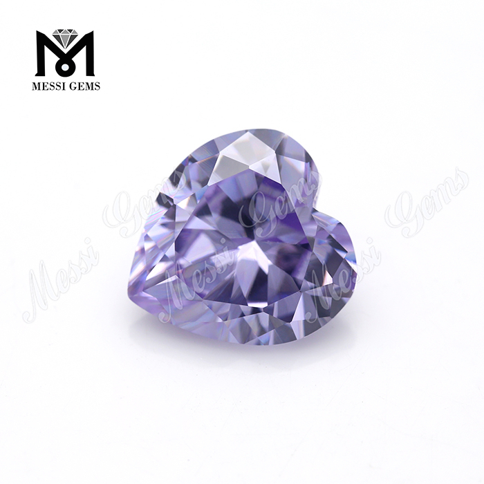 Piedra cz de color de fábrica, piedra preciosa de zirconia cúbica lavanda suelta