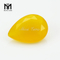 Piedras preciosas de ágata amarilla de 10x14 mm con corte de pera