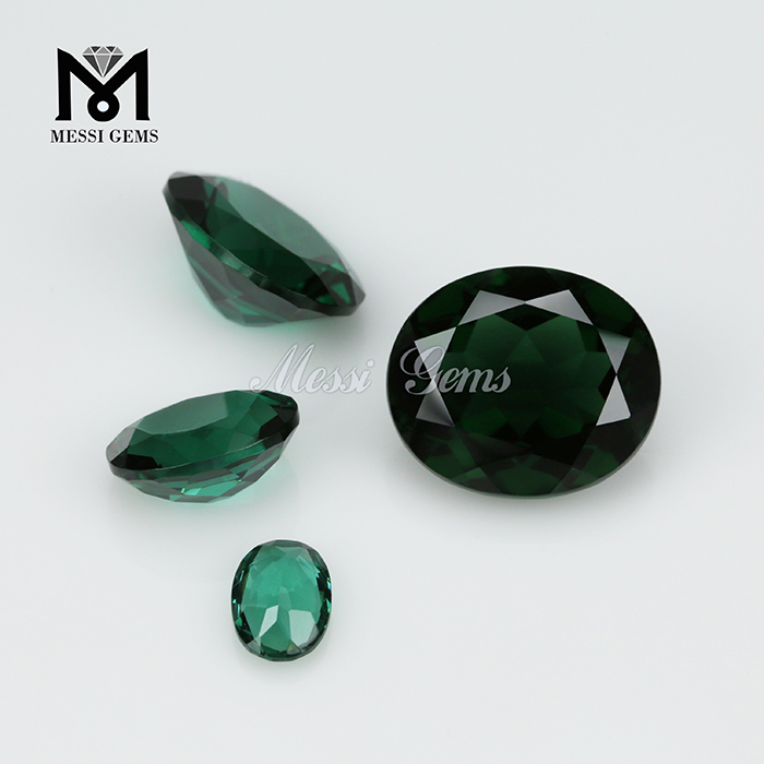 Piedras preciosas de tamaño grande, forma ovalada, 12 x 14, piedra preciosa Nanosital de vidrio