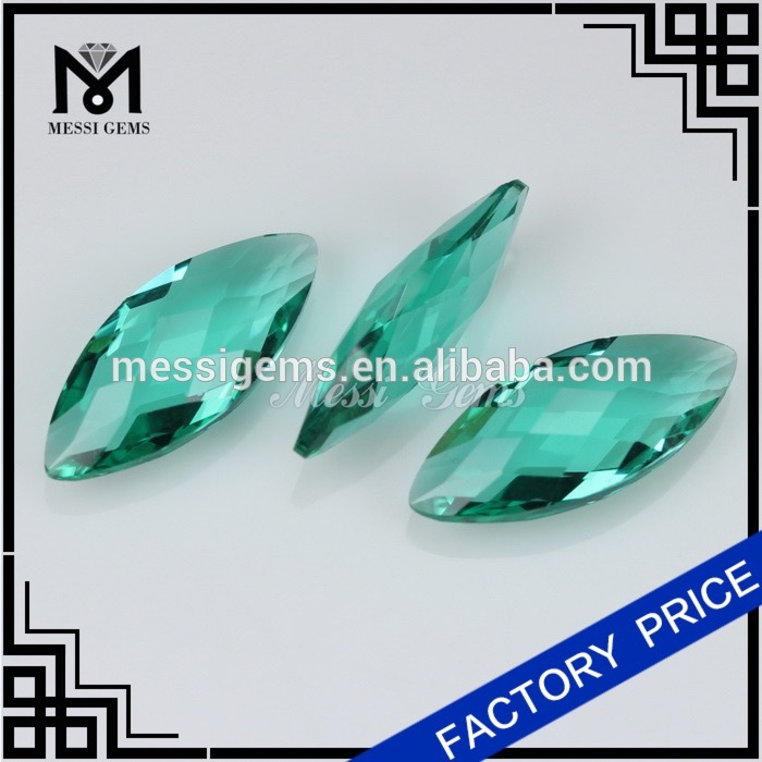 Venta al por mayor de piedras de vidrio paraiba talla marquesa de 8x19 mm.