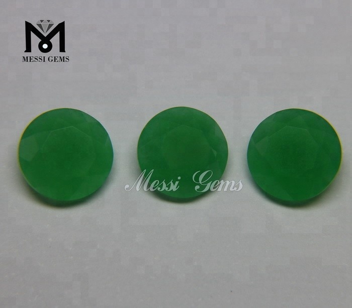 Nueva moda Piedras preciosas sueltas Cuarzo redondo Jade verde