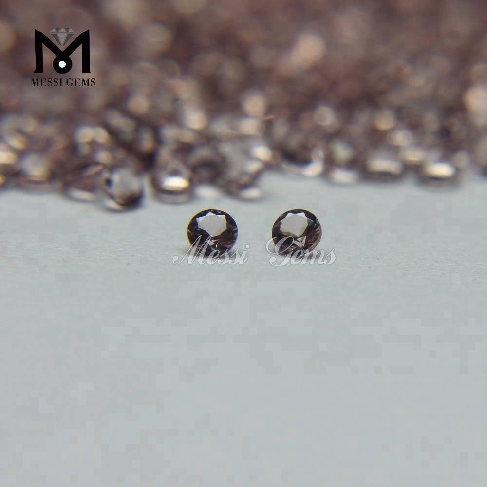 Precio al por mayor Ronda 1.5mm Morganite Color Nano Gemstone