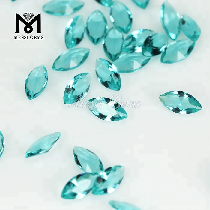 Gemas sueltas cortadas a máquina Marquesa facetada 3 x 6 mm Piedra de cristal transparente