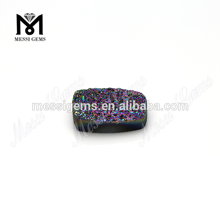 Rainbow Sugary Sparkle piedra preciosa natural Drusy Druzy Agate