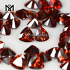 12 x 12 mm Piedra de circonita cúbica color granate talla trillón