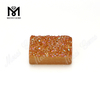 Piedra Druzy chapada en baguette de piedra de ágata de color ámbar al por mayor
