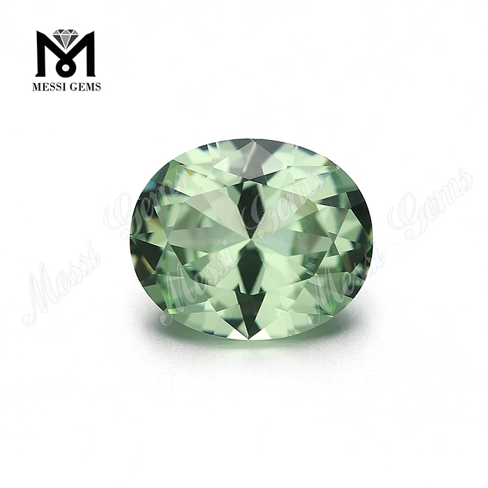 #A2248 piedra preciosa sital sintética nanosital con cambio de color de forma ovalada verde