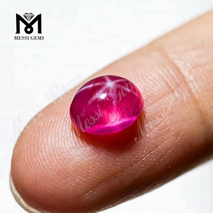 Precio de piedra de rubí estrella roja en quilates de zafiro estrella creado en laboratorio