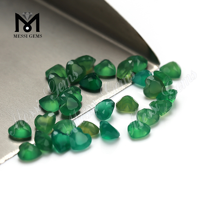precio de fábrica de piedra de ágata verde natural de buena calidad