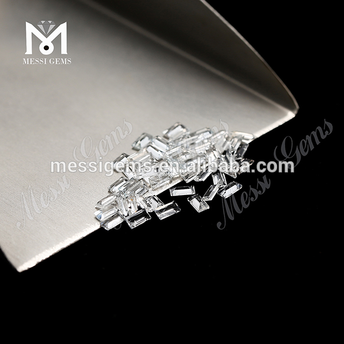 Piedra preciosa de topacio blanco natural suelta de 2 X 4 mm de corte octágono de Wuzhou