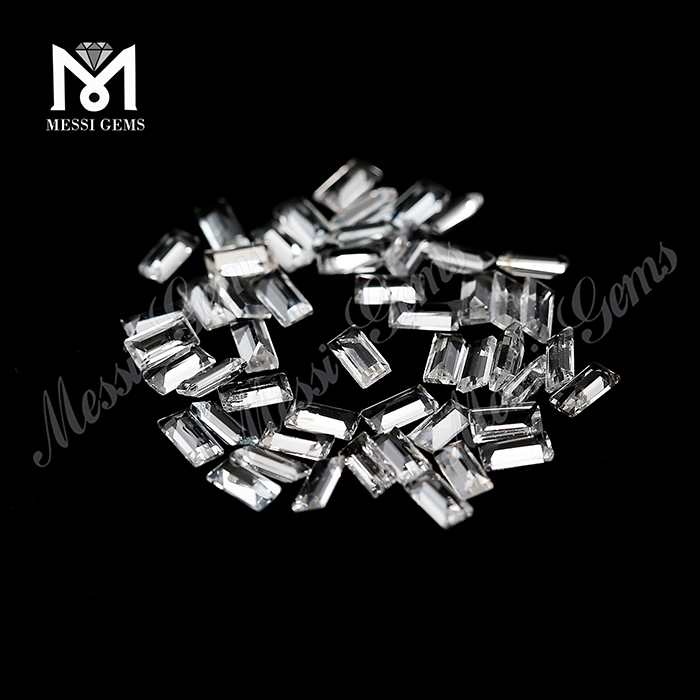 Piedra de topacio blanco suelta natural suelta de 2x4 mm de corte ovalado