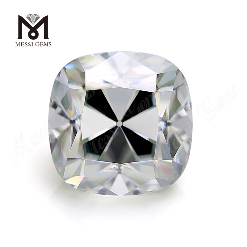 Venta al por mayor 8x8mm 3cts moissanite diamante viejo europeo antiguo corte de mina cojín sintético moissanita suelta