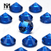Nano piedra sintética azul de 10 mm de corte brillante redondo