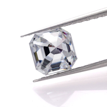 Piedras preciosas de diamantes sueltos Diamante de moissanita de corte Asscher para anillo de bodas