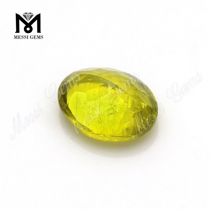 Piedras de peridoto natural de piedras preciosas sueltas de corte ovalado al por mayor para joyería