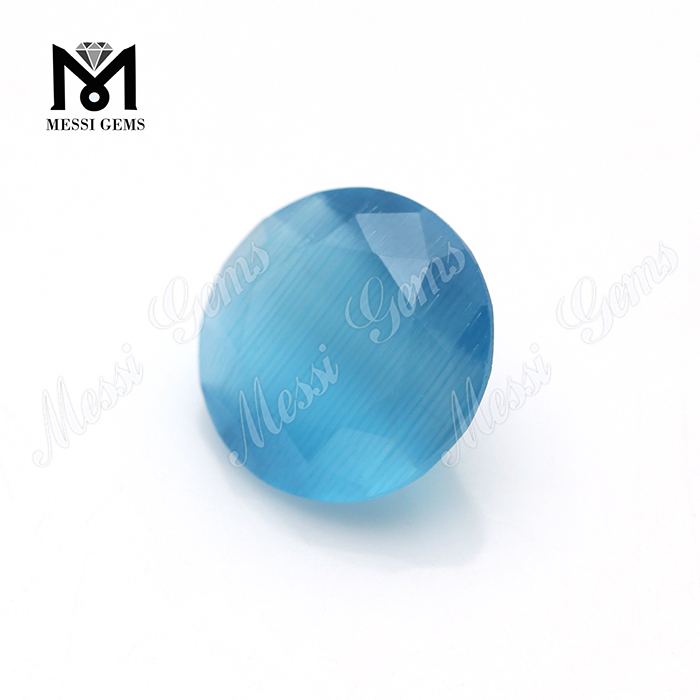 Piedras preciosas sueltas Redondas Piedras de vidrio de 9,0 mm Piedra de ojo de gato