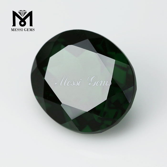 Piedras preciosas de tamaño grande, forma ovalada, 12 x 14, piedra preciosa Nanosital de vidrio