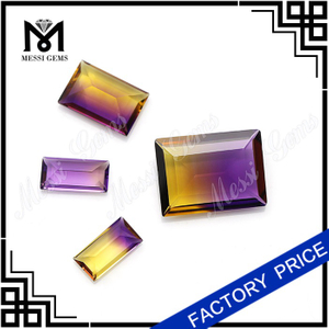 Color Mix Cuarzo Ametrino Talla baguette 8x16MM Ametrino Gema