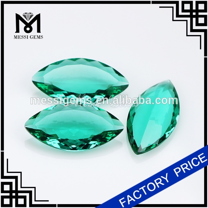 Venta al por mayor de piedras de vidrio paraiba talla marquesa de 8x19 mm.