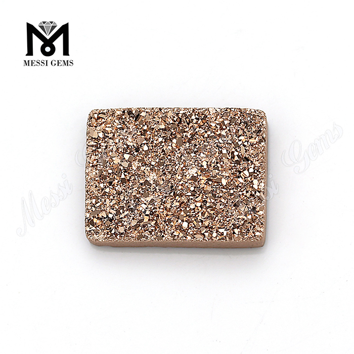 Venta al por mayor Druzy de ágata de oro rosa Druzy natural