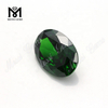 Fábrica de calidad superior Forma ovalada Color verde 13 * 18 mm Cubic Zirconia, Fabricación de joyas