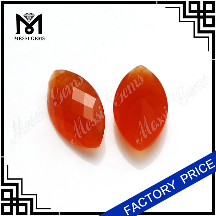 Nuevo estilo chino MarquiseJade rojo Piedra preciosa al por mayor Jade natural