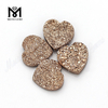 formas de corazón pulir piedras de ágata drusa drusa de oro rosa