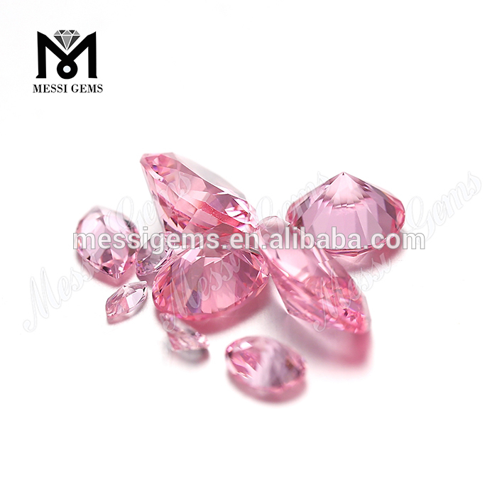 venta al por mayor Oval 10x12MM piedra preciosa rosa Nanosital