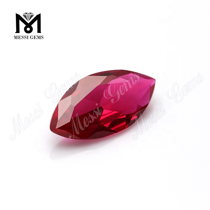 9x18mm piedras preciosas facetadas talla marquesa rubí sangre gemas corindón