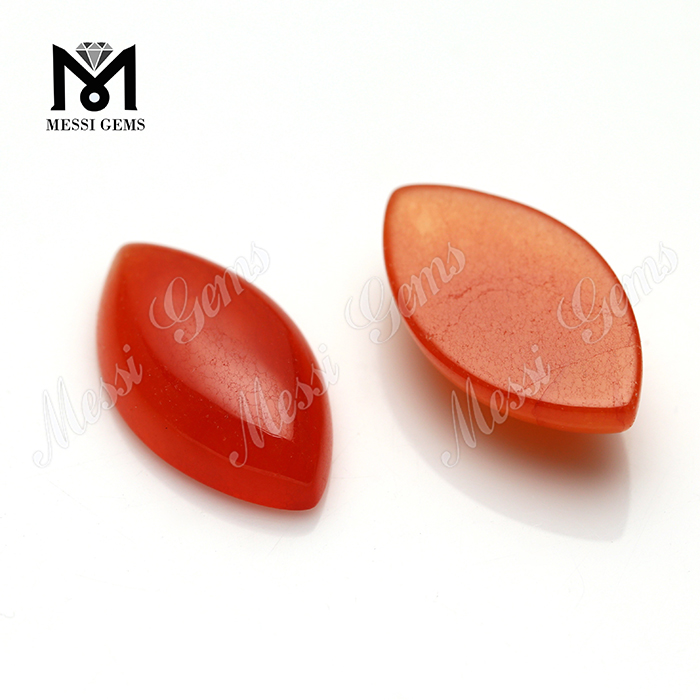 Marquesa corte piedras preciosas naturales cabujón de jade rojo para joyas