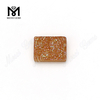 Piedra Druzy chapada en baguette de piedra de ágata de color ámbar al por mayor