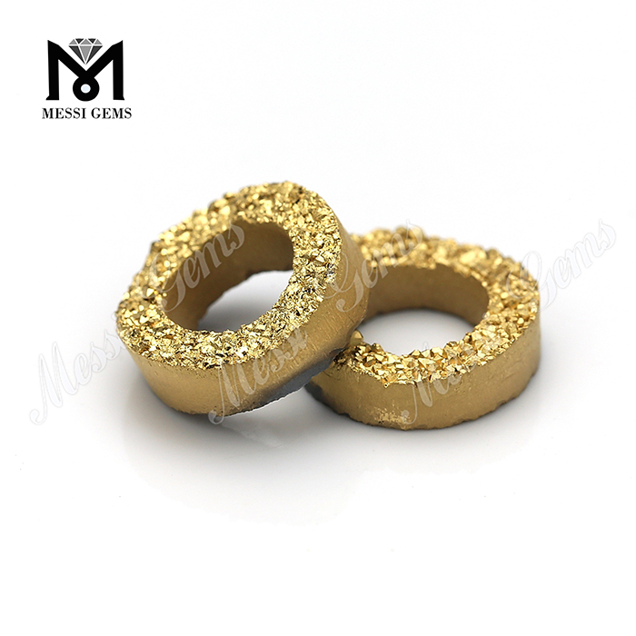 Piedras preciosas sueltas Piedra de ágata 24k Oro Cuentas de ágata Duzy