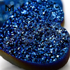 Druzy Natural en forma de corazón 12x12mm azul Druzy ágata piedra suelta