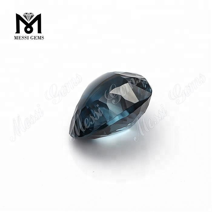 piedras preciosas sueltas piedra de topacio azul de Londres natural en forma de corazón