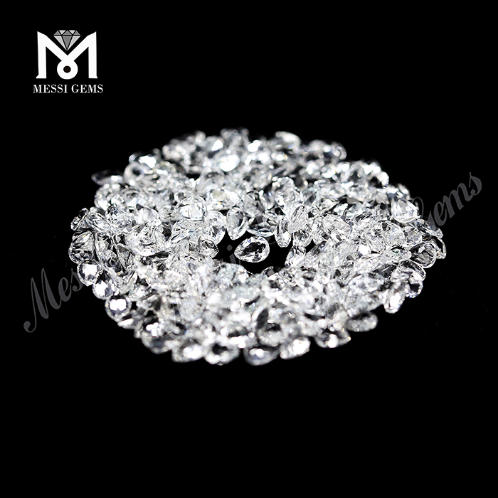 venta al por mayor forma de pera 3 * 4 gemas naturales topacio blanco