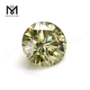 Precio de fábrica, diamante moissanite, venta al por mayor, 5mm, piedra preciosa amarilla brillante, moissanite para anillo