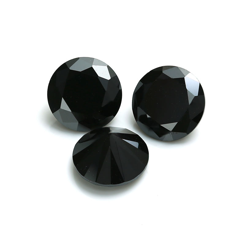 Diamante moissanite de tamaño pequeño suelto 1-3 mm precio de moissanite de diamante negro de corte brillante redondo
